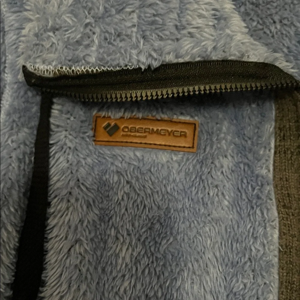 Obermeyer Soft Blue Fleece Jacket Vail limited Edition heritage collection. XS - Picture 3 of 6